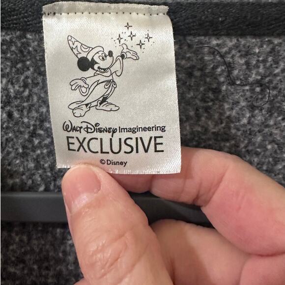 RARE Walt Disney Imagineering WDI Sorcerer Mickey Rainbow Logo Hoodie MOG Large - Picture 3 of 9